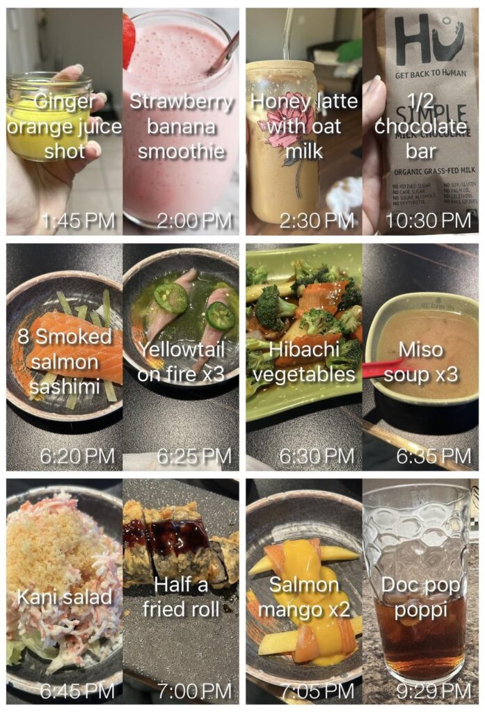 Not a typical day - 1542 calories