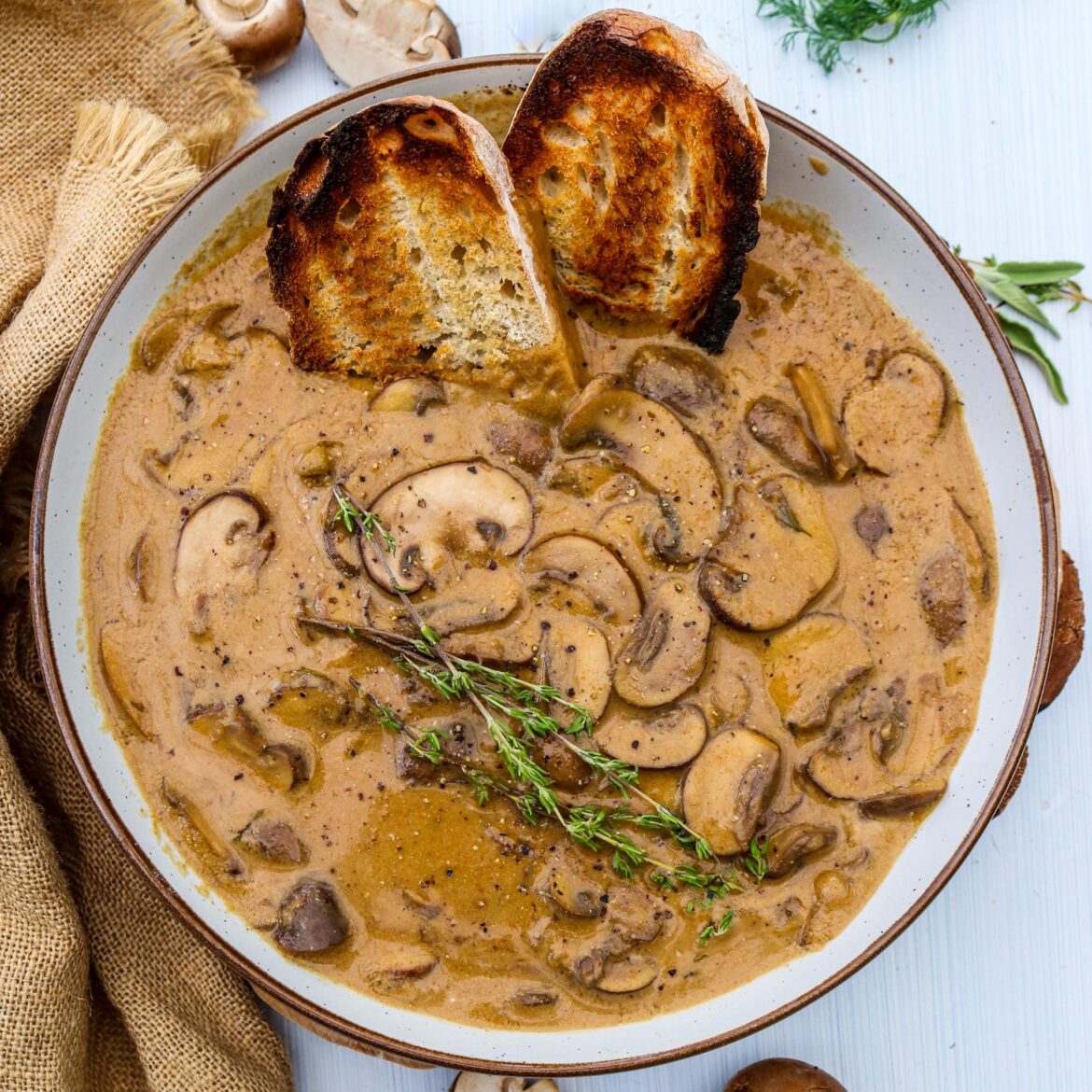 Mushroom & Smoked Paprika Soup