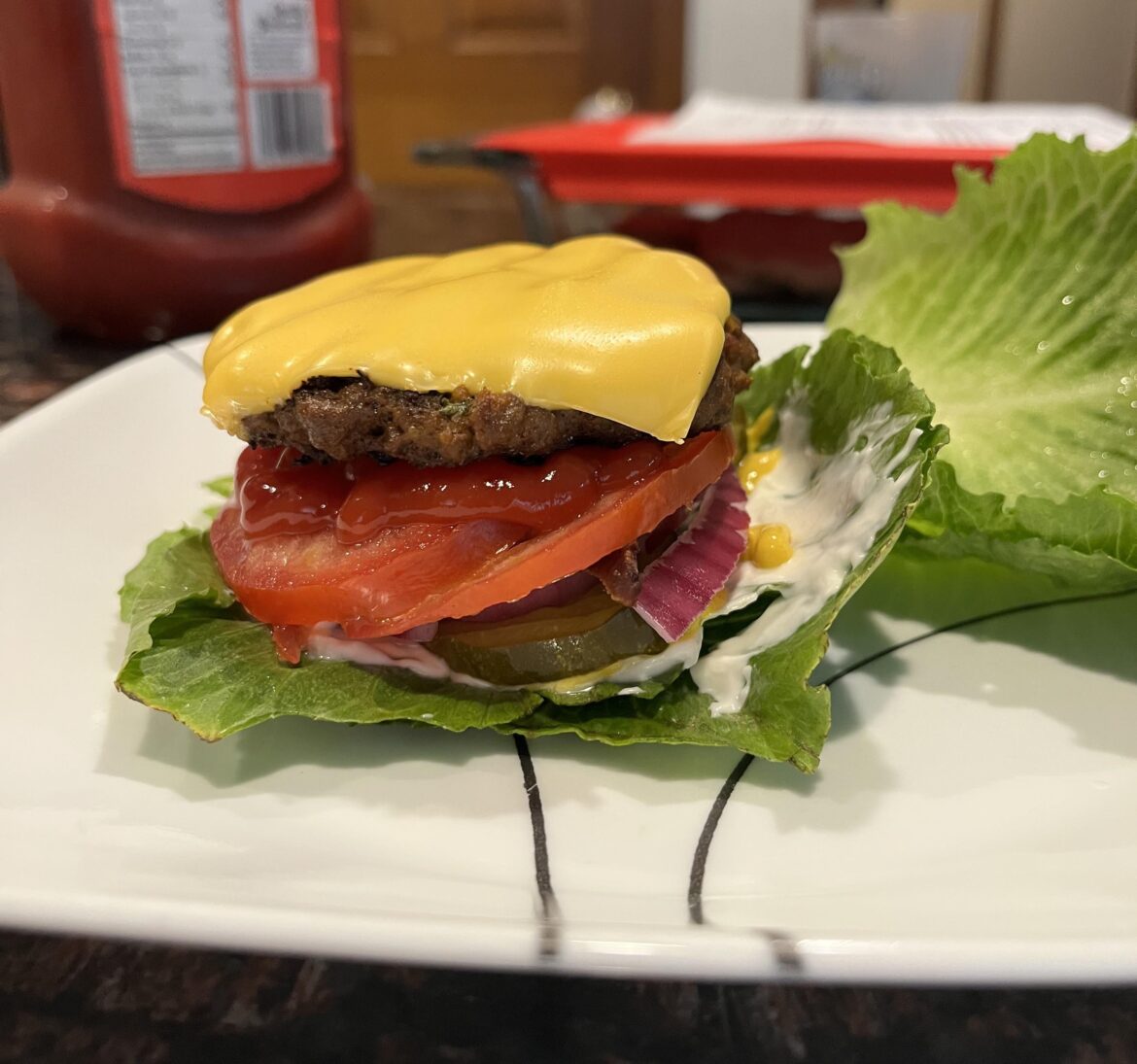 Lettuce cheeseburger Lettuce cheeseburger