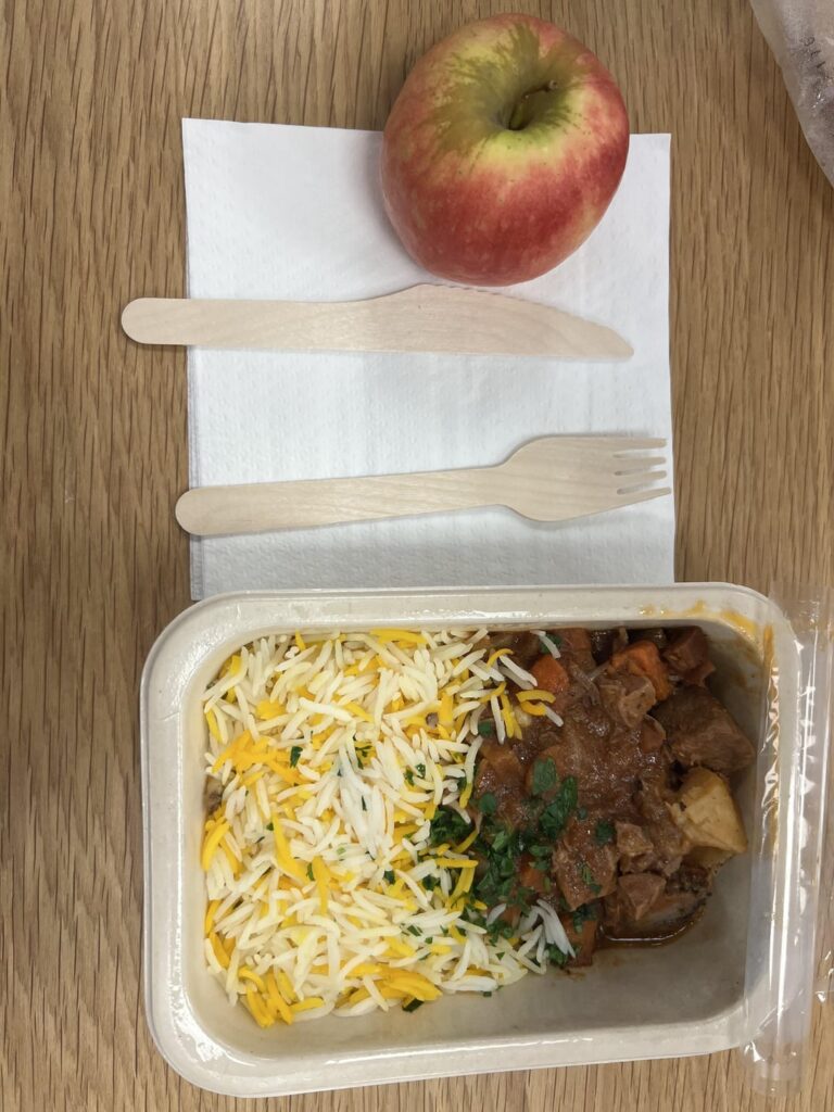 1k for beef and mushroom stroganoff with rice pilaf??