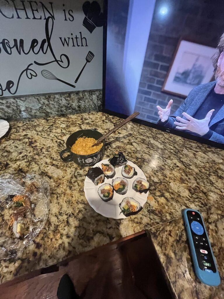 Watched Kpop Demon Hunters for The 2nd Which Made Me Crave Kimbap and Ramyeon