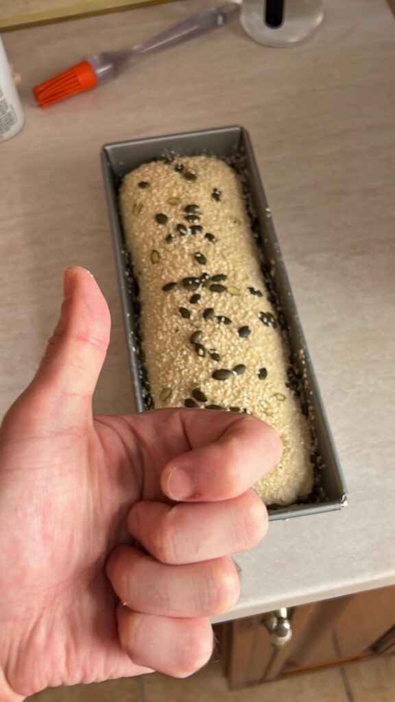 “Ricottage” cheese bread with ancient Sicilian grains