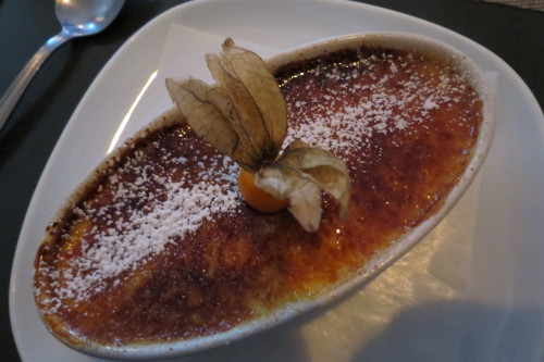 Creme Brulee at Batifole Restaurant