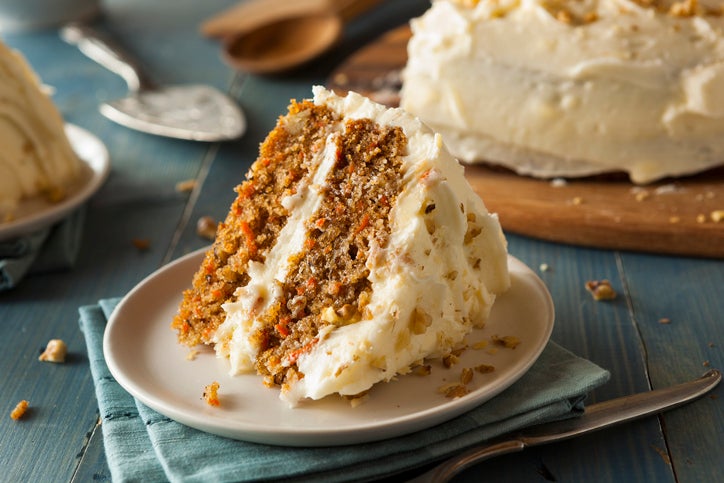 Healthy Homemade Carrot Cake Ready for Easter