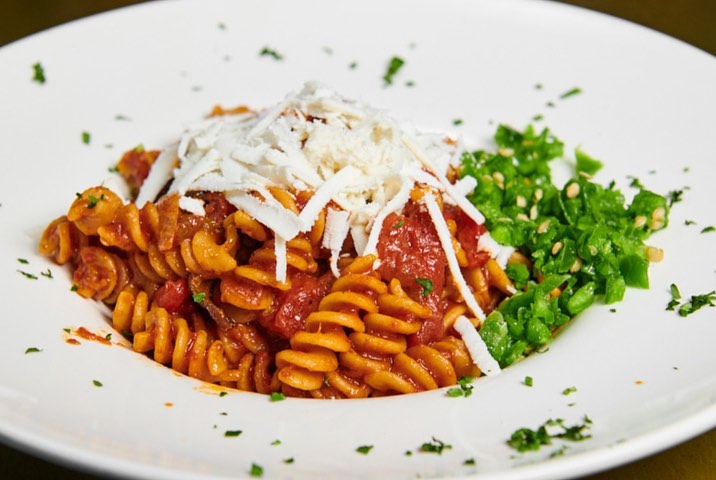 Gnocco entree on plate
