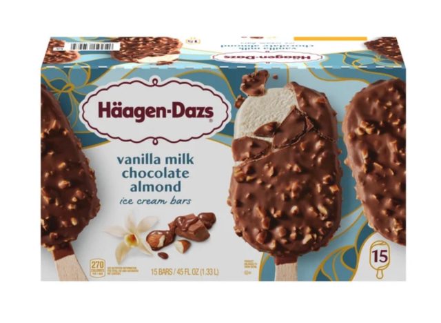 Haagen-Dazs Ice Cream Bars, Vanilla Milk Chocolate Almond