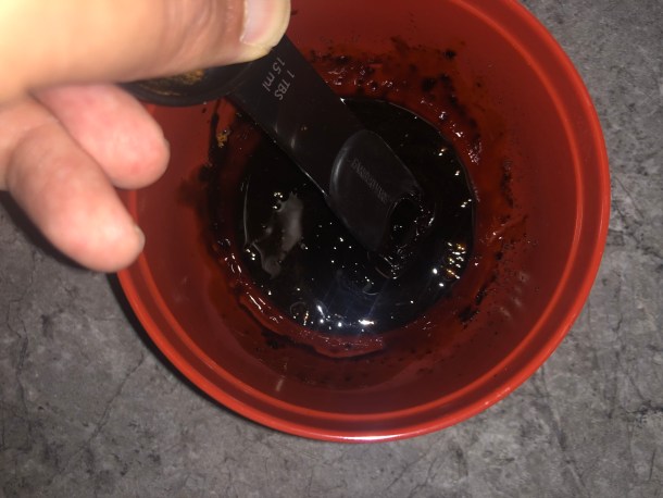 Cooking Eorzea | Whisking the ingredients together.