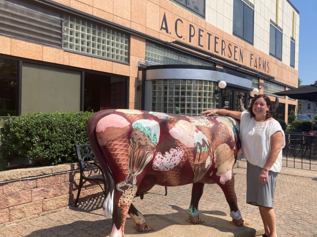 Catherine Denton at AC Petersen Farms in West Hartford. (Don Stacom/The Hartford Courant)