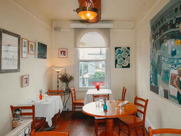 the dining interior of Da Noi, Italian restaurants Melbourne
