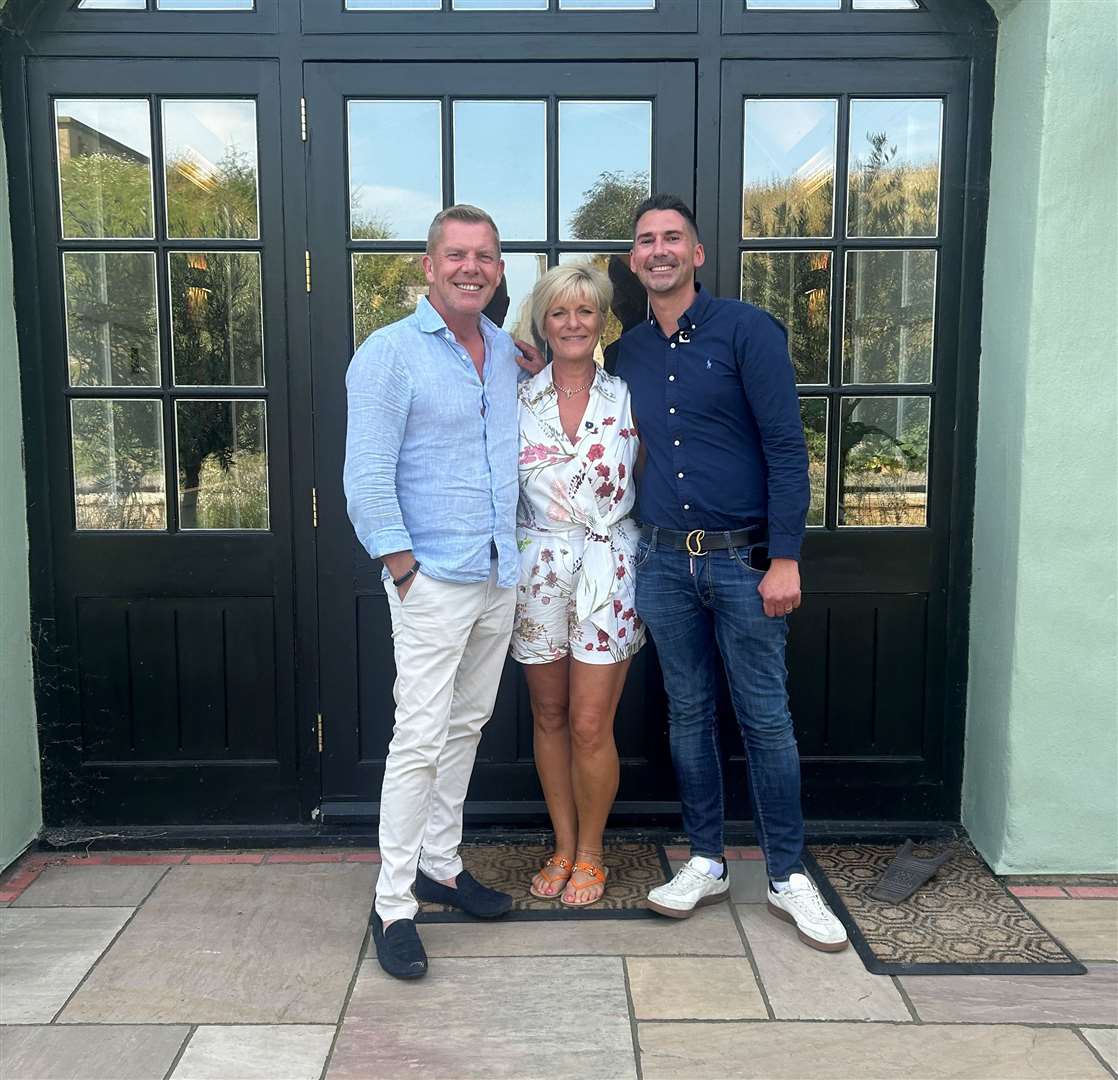 Kevin and Nikki Ward with Aaron Serjejenkovs-Telford