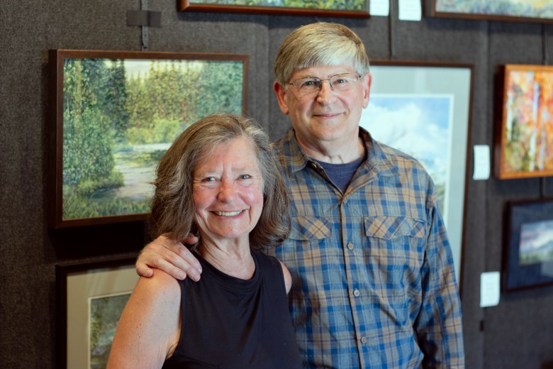 Jan Roberts-Dominguez and her husband Steve Dominquez.