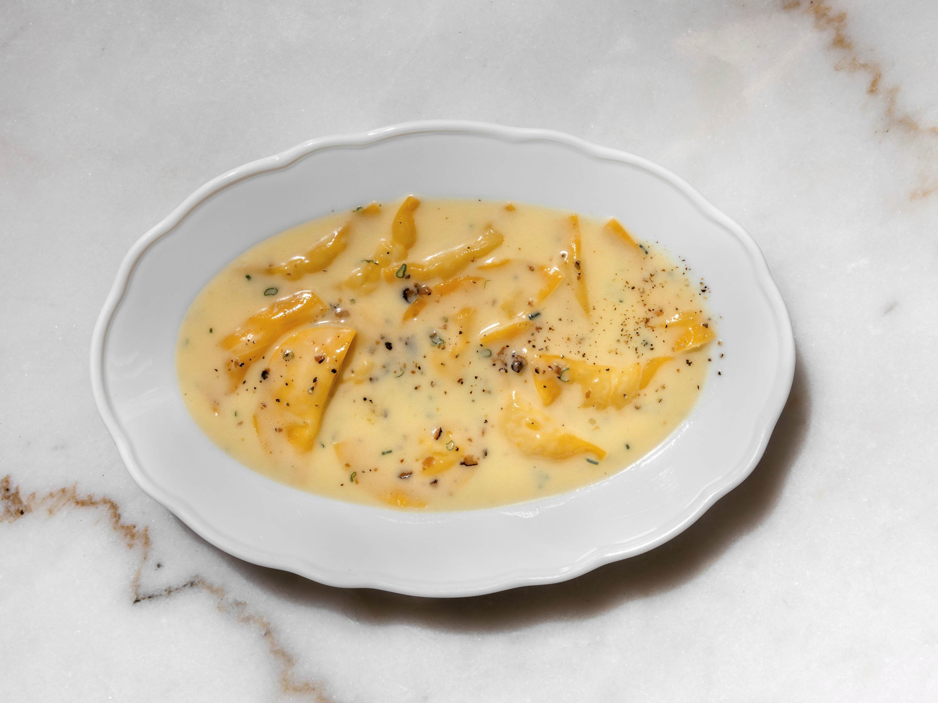Camphor Scallop demi lune