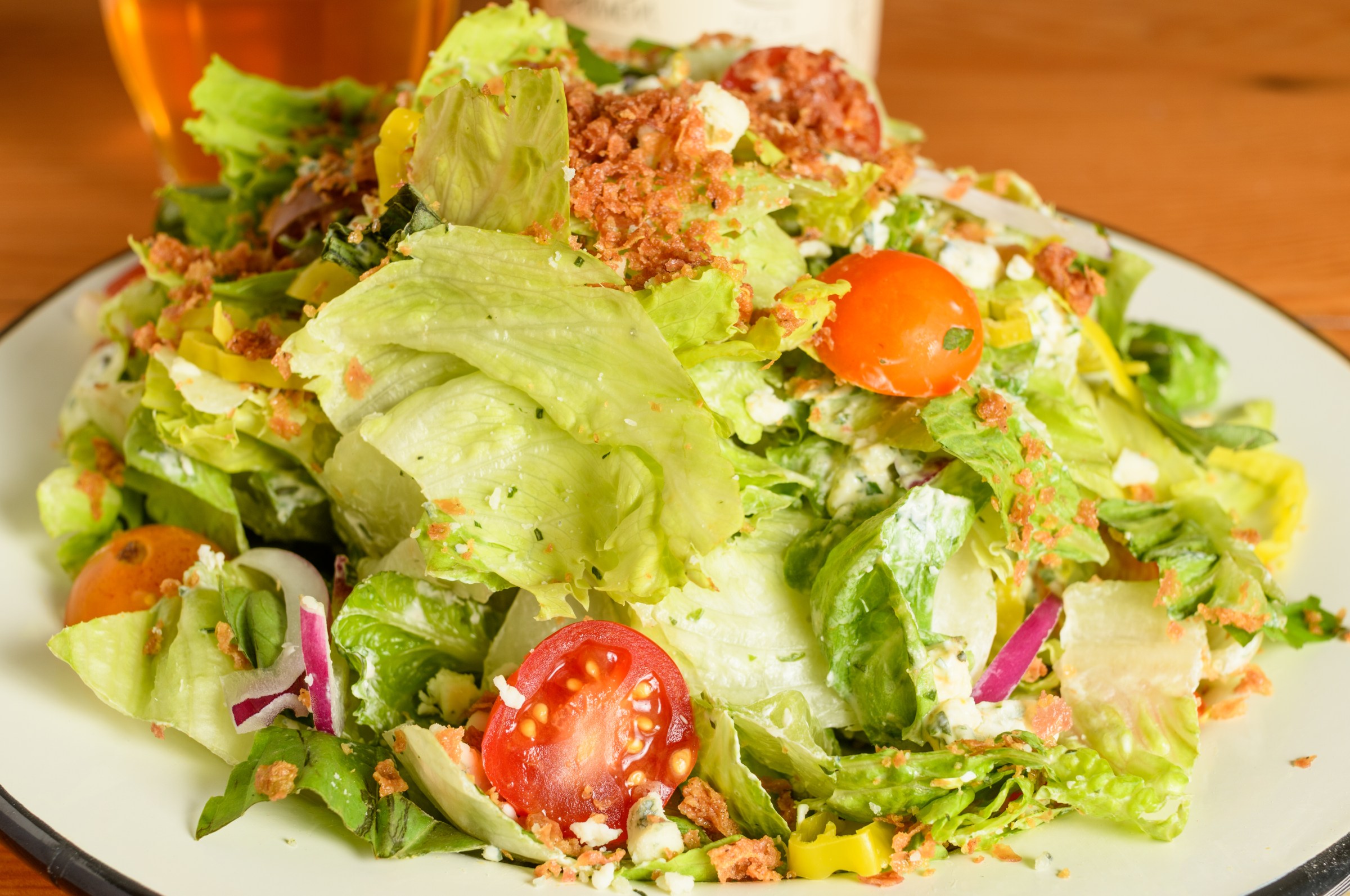 A chopped salad.