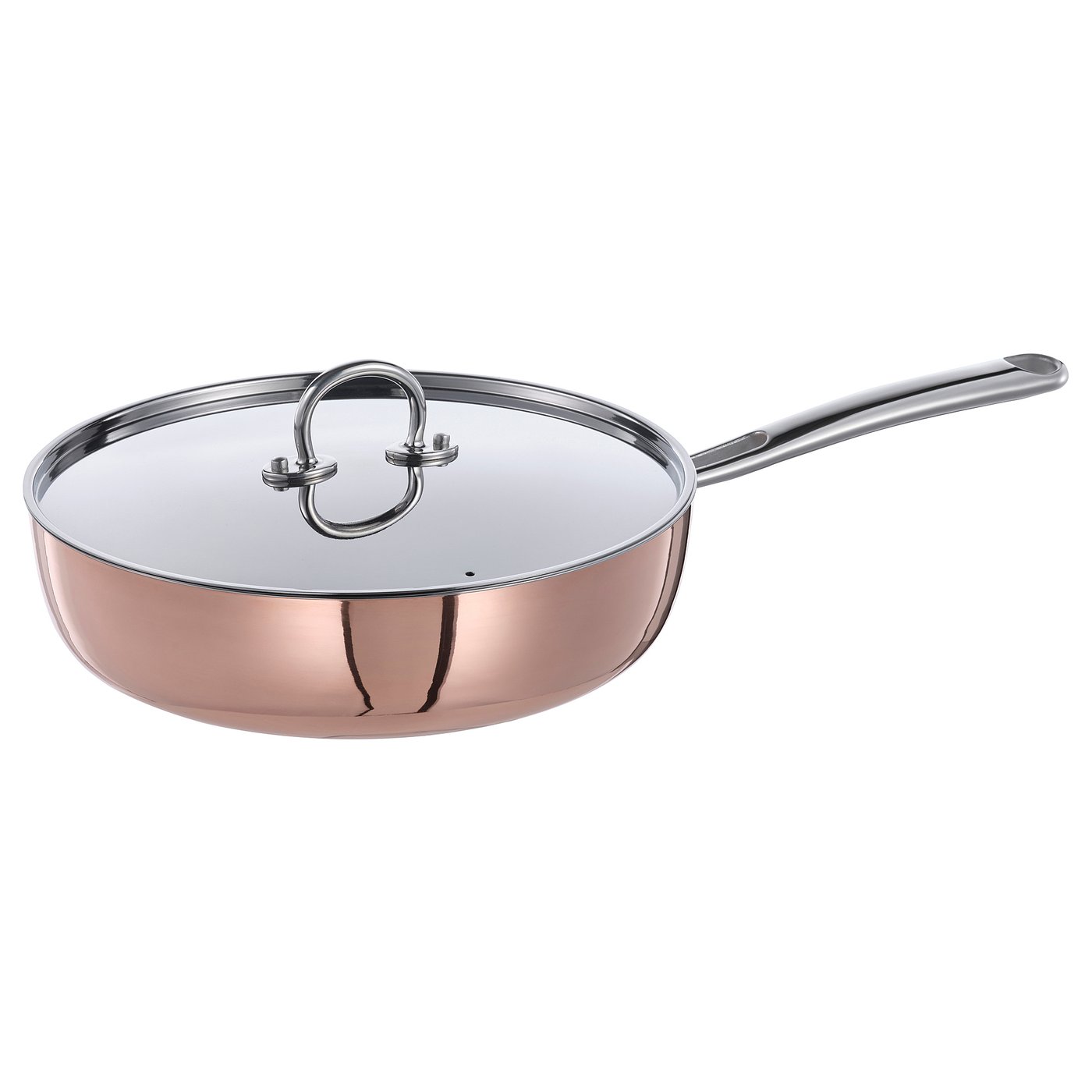 Finmat Sauté Pan With Lid - Copper/stainless Steel 10 