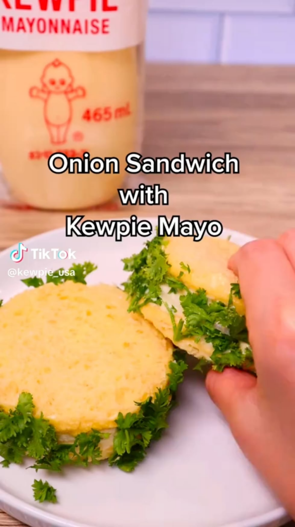 Kewpie Mayo Onion Sandwich
