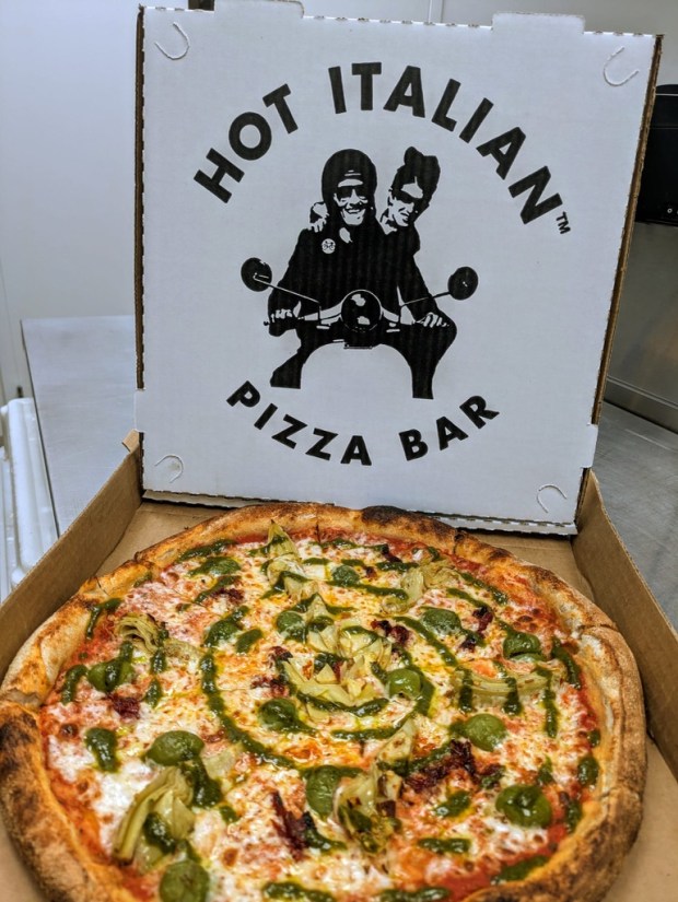 A pizza from San Rafael's Hot Italian Pizza Bar. (Courtesy...