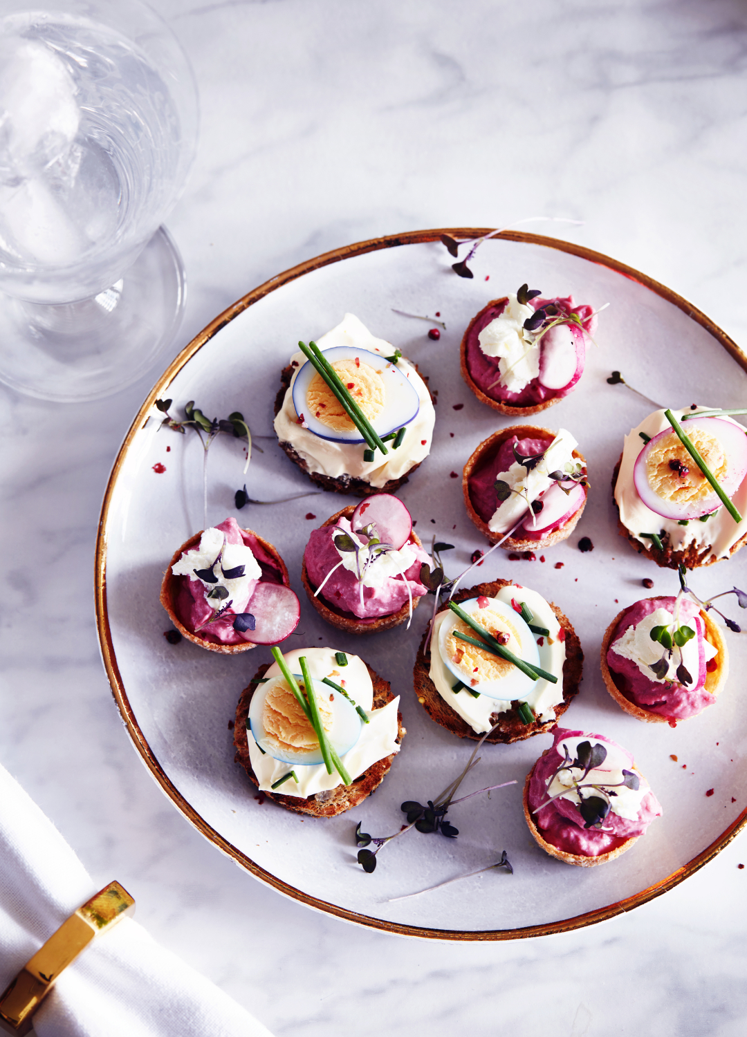 Plate of canapes