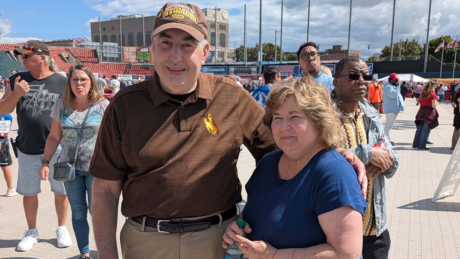 Clyde and Sue North aren't Wyomingites but their daughter graduated from the University of Wyoming and they regularly hear "Go 'Pokes" around Buffalo when wearing the gear.