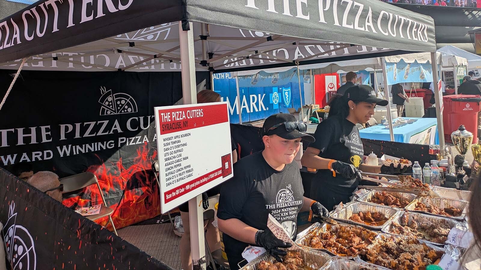 The Pizza Cutters, based in Syracuse, New York, won first place for the "creative spicy" category.