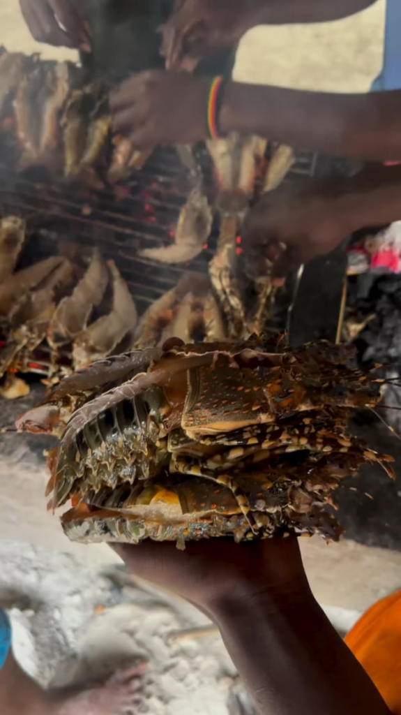Grilling Freshly Just Caught Lobsters in Watamu, Kenya 🦞