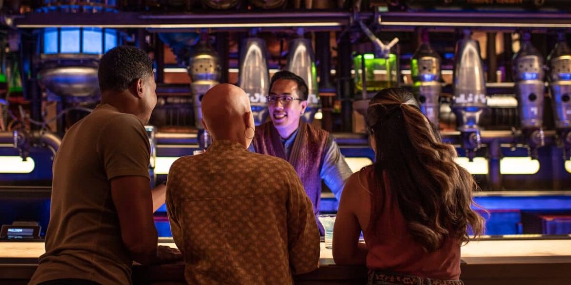 Guests at Oga's Cantina