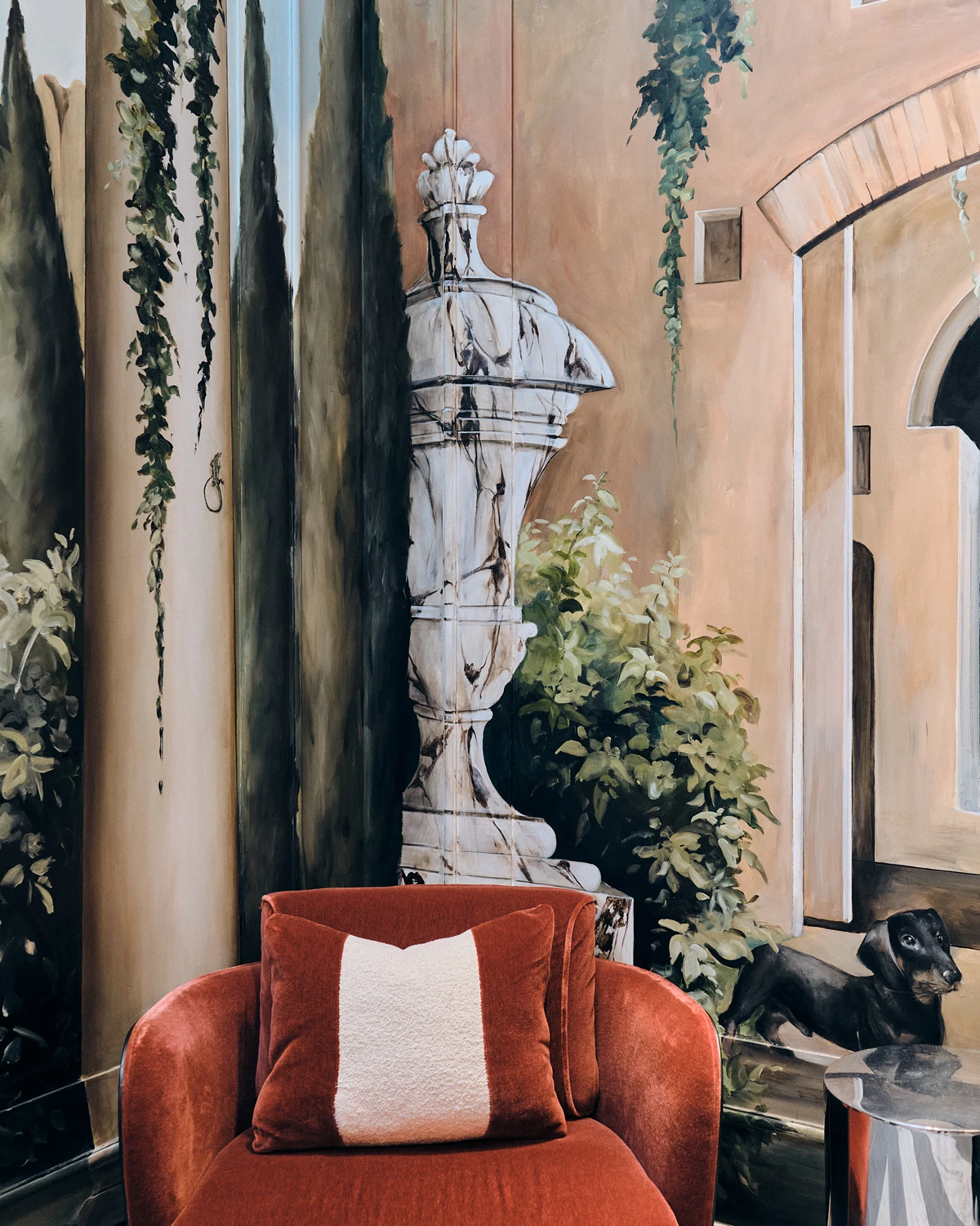 Painted murals at W Rome