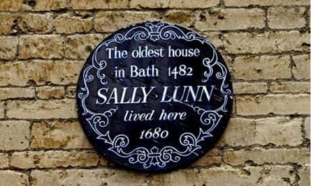 Plaque on the former home of Sally Lunn