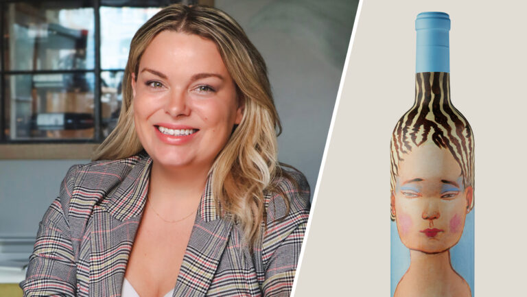 From left to right: Gracie Barwick, the wine director and lead sommelier of Lazy Betty (photo by Colette Collins); Vik ‘La Piu Belle’ Red Blend (photo courtesy of Vik).