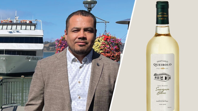 From left to right: Joel Arias, the head sommelier and front of house manager of La Mar Cocina Peruana (photo courtesy of La Mar); Santiago Queirolo ‘Intipalka’ Sauvignon Blanc (photo courtesy of Santiago Queirolo).