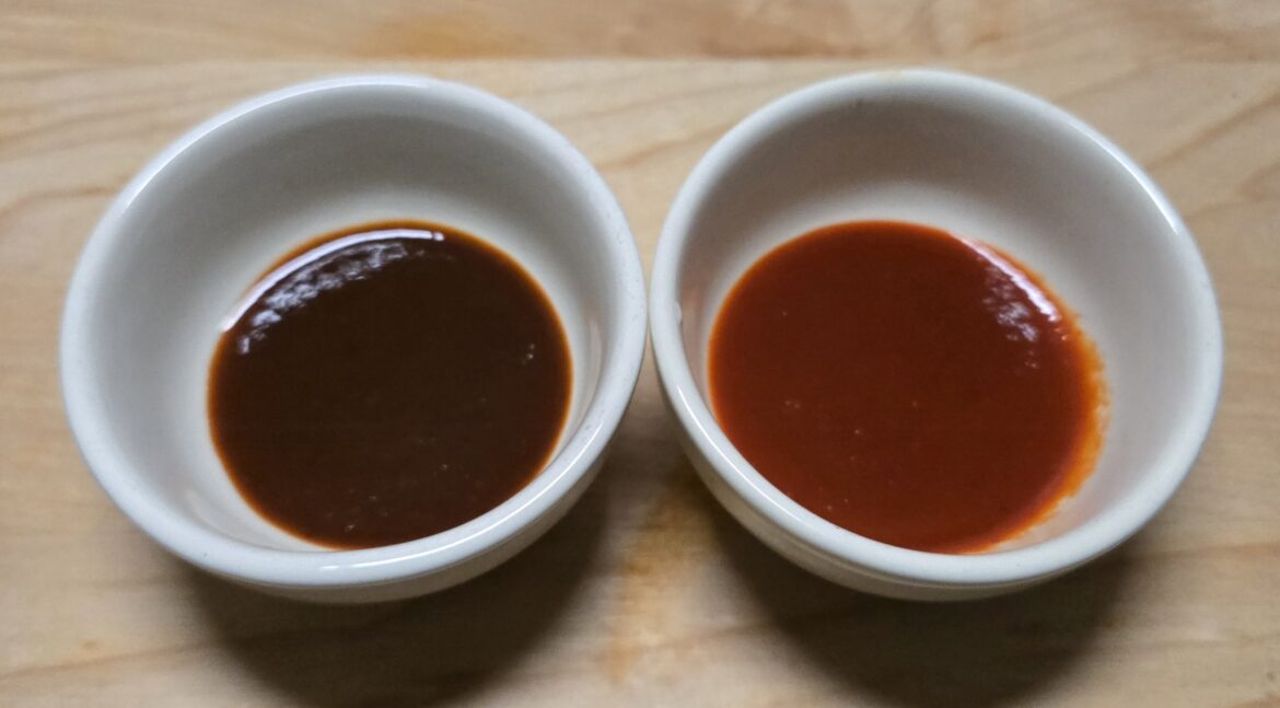 Sauce from dried chilies tastes bitter