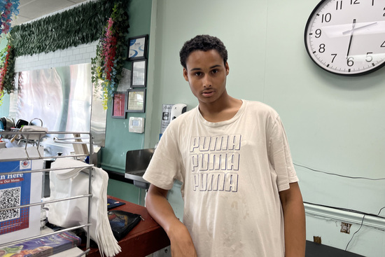 Stephen Harrison’s monthly SNAP benefit supports him along with his mom, dad, and brother. He said if his benefits are cut, he’d end up buying hot dogs. (Renuka Rayasam/KFF Health News)