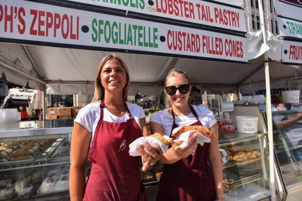Danielle Spano and Stefani Antonova, both of Scranton, during La...