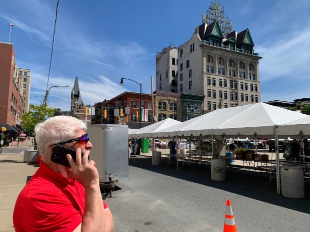 La Festa Italiana President Chris DiMattio working on Thursday, Aug....