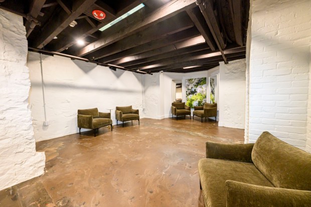 The wine cellar offers different seating areas Sunday, June 15,...
