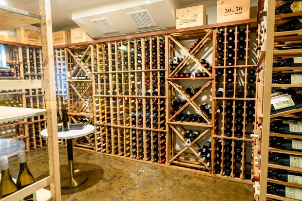 The wine cellar offers different seating areas Sunday, June 15,...