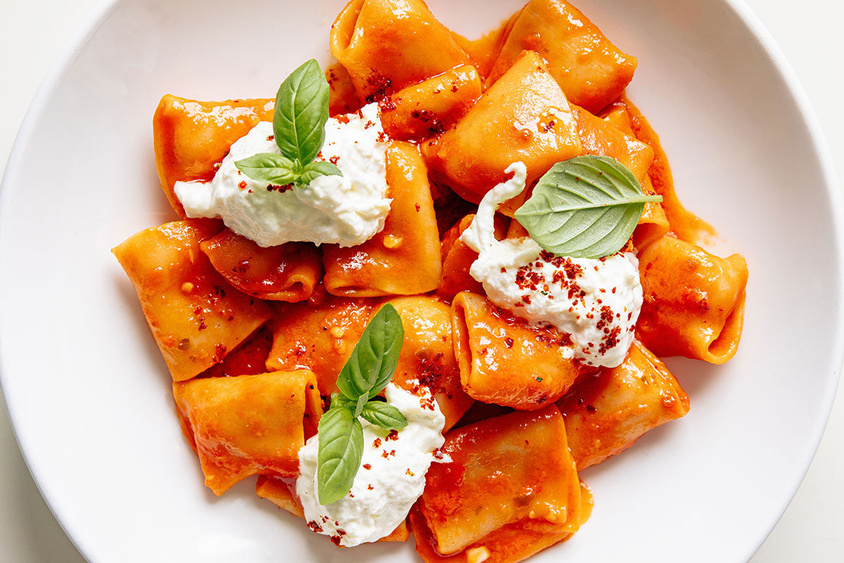 Paccheri arrabbiata, Tommy's Italian (image supplied)