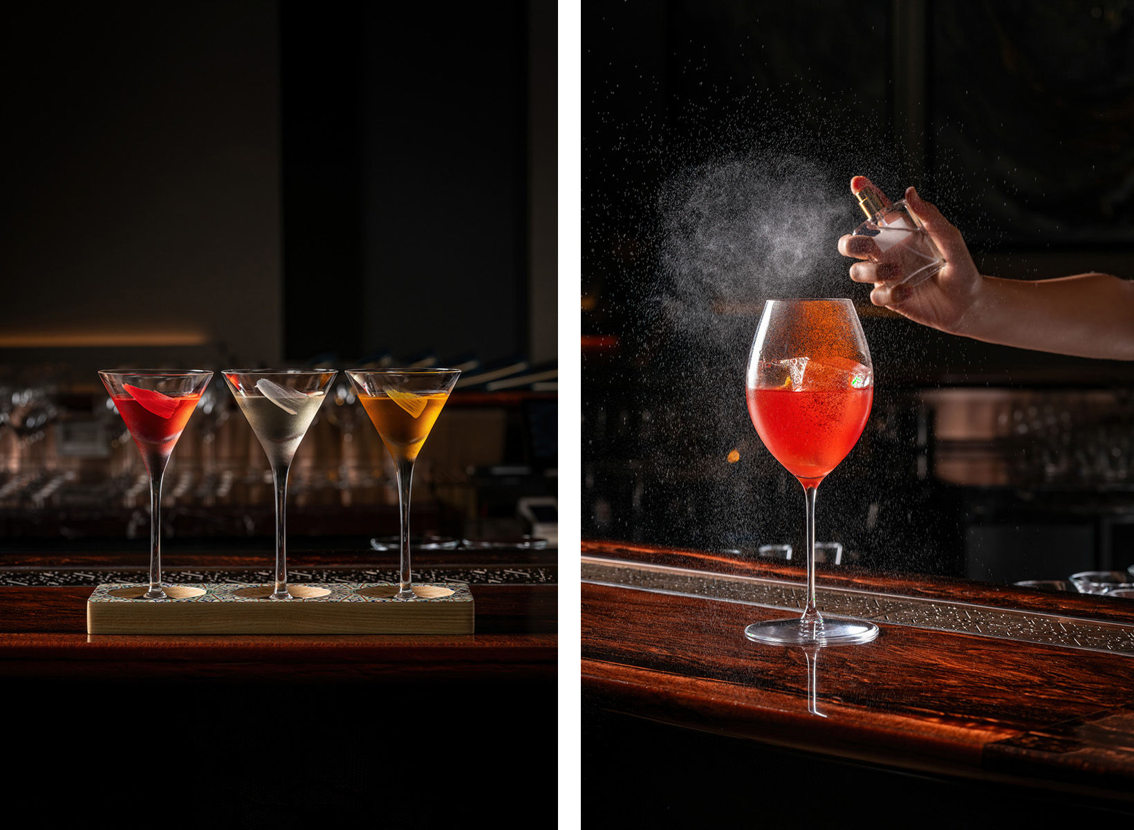  Gimlet Flight (left) and Joy Ride (right) by Caleo Bar