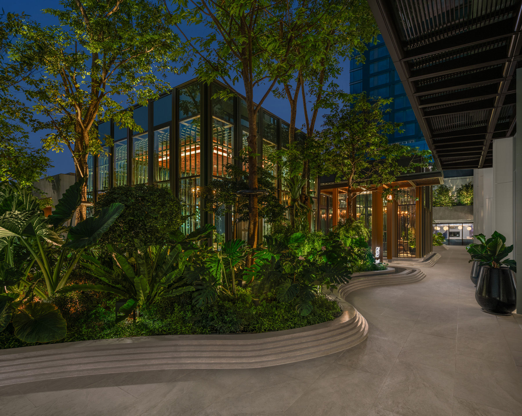 Duet by David Toutain Exterior in Twilight