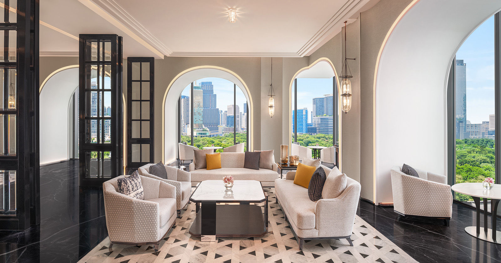 Lobby Arch Seating Area at The Ritz-Carlton, Bangkok