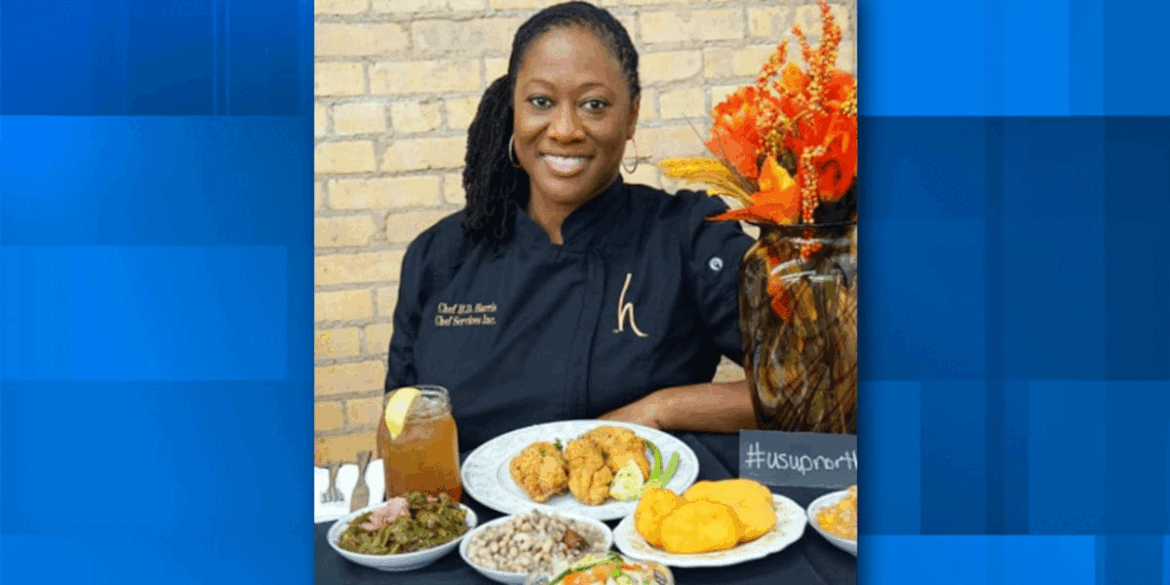 Chef Hardette Harris, owner of “Us Up North”, previews cooking demo for the Big Health Event