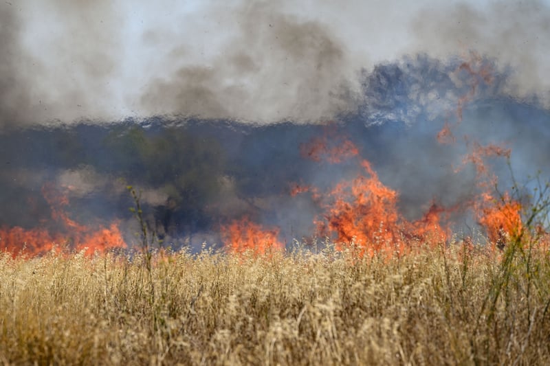 At least one person has died in one of the biggest wildfires in France since 1949. Photograph: Philippe Magoni/ EPA