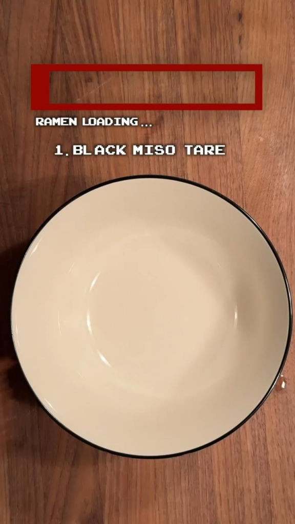 Black Miso Ramen (Mazesoba)