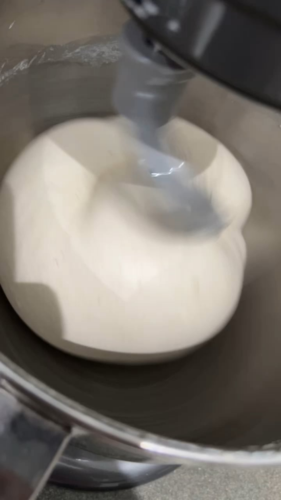 Full gluten development in my kitchenaid, using a stiff starter