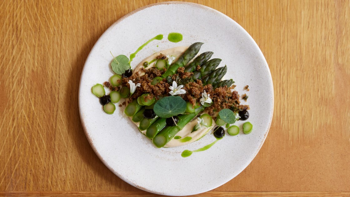 sustainable food served