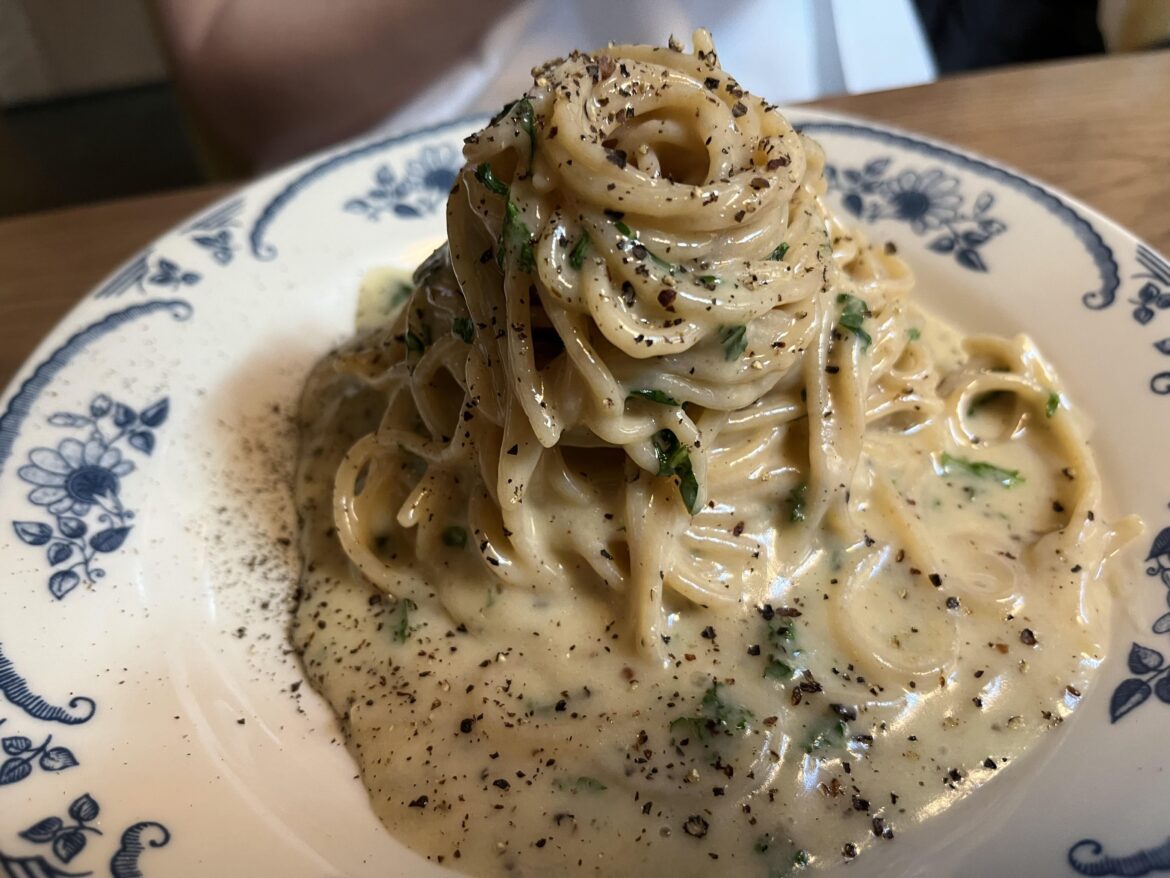 Cacio e pepe I ate in Texas.