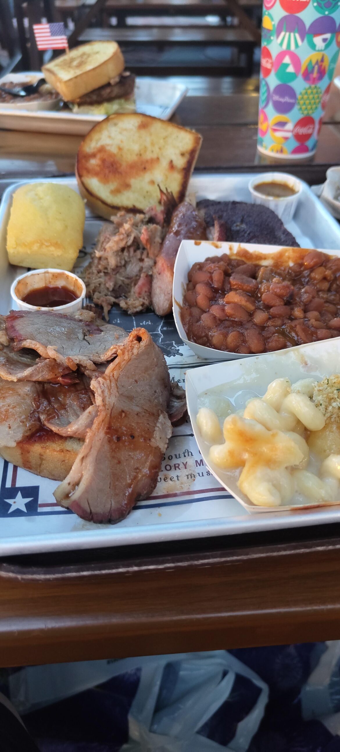 [I ate] BBQ at Disney in Florida and was surprised at how good it was.