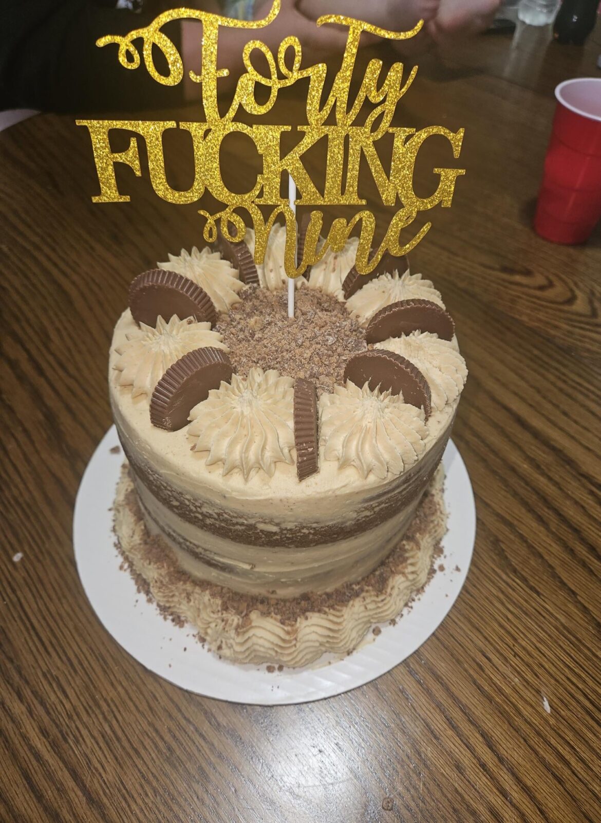 My daughter made me this birthday cake, tell me what yall think