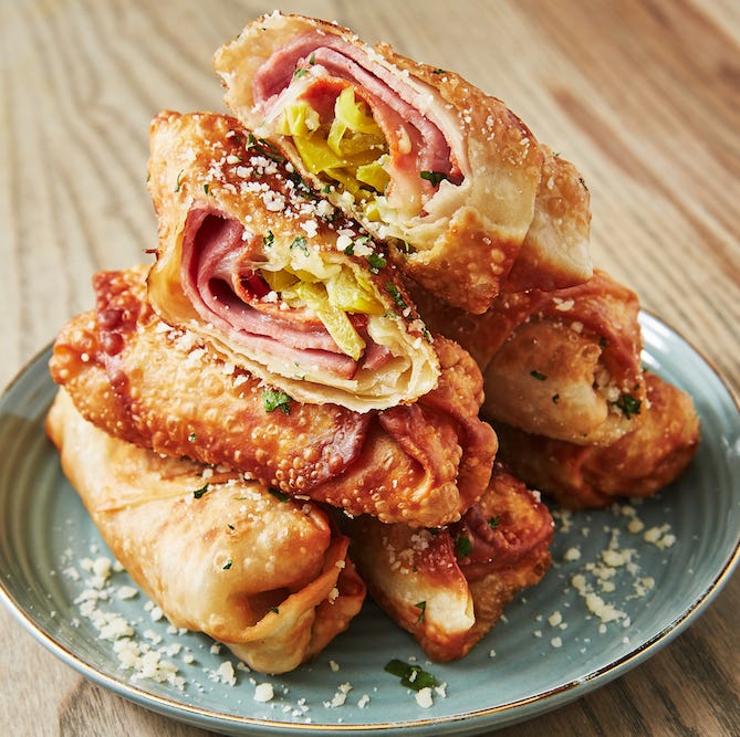 antipasto egg rolls