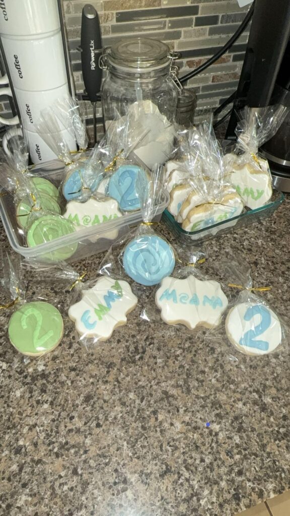 First time decorating cookies!