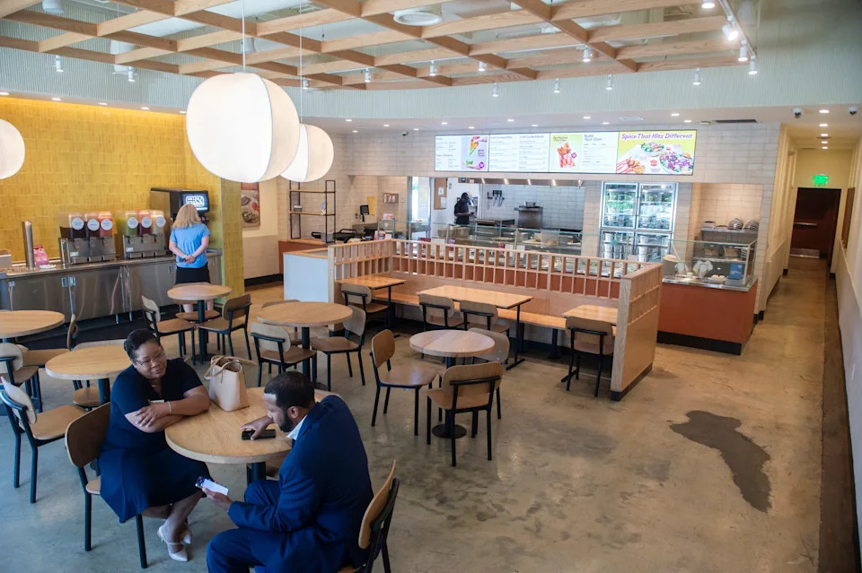 Inside the new Cava restaurant location on Eastchase Parkway in Montgomery, Ala. on Thursday, Aug. 7, 2025.
